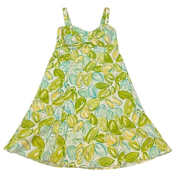 R&K Originals Dresses & Skirts - Lemon Lime Slices Vintage Dress R & K Size 12 tank top button strap Adjustable